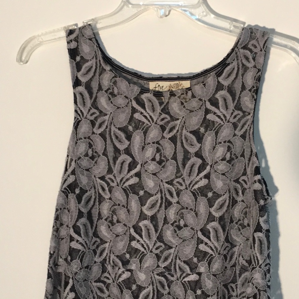 Free People Lace Dress Black Mesh Size S - Picture 4 of 8